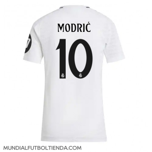 Camiseta Real Madrid Luka Modric #10 Primera Equipación Replica 2024-25 para mujer mangas cortas